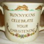 CHILD PORCELAIN DOUBLE HANDLE MUG BUNNYKINS ENGLAND FINE BONE CHINA ROYAL DOULTON