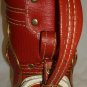 MINIATURE GOLF RED & WHITE BAG WINE BOTTLE HOLDER CADDY DECORATIVE TAIWAN