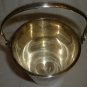 MODERN BARWARE SILVERPLATED ICE BUCKET & TONGS SET