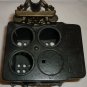 ANTIQUE CAST IRON COAL STOVE EAGLE + SAUCEPAN DOLLHOUSE MINIATURE SALES SAMPLE