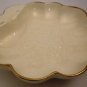 BEAUTIFUL EMBOSSED IVORY BONE CHINA CANDY BOWL GOLD TRIM ROYAL DOULTON ENGLAND