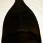 ART GLASS MELTED FLAT BOTTLE DARK GREEN GLASS CHEESE PLATTER WALL HANGING DECOR