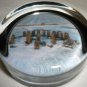 COLLECTIBLE GLASS PAPERWEIGHT STONEHENGE IN THE WINTER ENGLISH HERITAGE ENGLAND