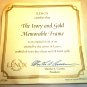 BEAUTIFUL LENOX IVORY & GOLD MEMORABLE PORCELAIN PICTURE PHOTO FRAME GIFT NMB