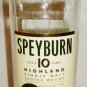 COLLECTIBLE EMPTY SPEYBURN 10 YEAR SINGLE MALT SCOTCH WHISKY BOTTLE W/GIFT BOX