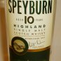 COLLECTIBLE EMPTY SPEYBURN 10 YEAR SINGLE MALT SCOTCH WHISKY BOTTLE W/GIFT BOX