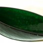VINTAGE GORGEOUS BLENKO DARK GREEN CRACKLE GLASS CORNUCOPIA HORN VASE