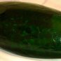 VINTAGE GORGEOUS BLENKO DARK GREEN CRACKLE GLASS CORNUCOPIA HORN VASE