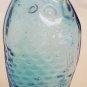 VINTAGE FISCHS BITTERS COBALT BLUE GLASS FISH SHAPED MINIATURE BOTTLE