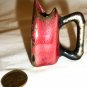VINTAGE RED PORCELAIN DOLLHOUSE PRESS IRON VASE TOOTHPICK HOLDER