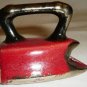 VINTAGE RED PORCELAIN DOLLHOUSE PRESS IRON VASE TOOTHPICK HOLDER