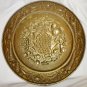 VINTAGE EMBOSSED TIN COPPER WALL HANGING PLATE ENGLAND FRUITS PINEAPPLE 14"