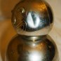 VINTAGE ROLY POLY CLOWN SNOWMAN FIGURAL PIGGY BANK STILL METAL COIN BANK RAIMOND