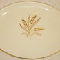 VINTAGE PORCELAIN PLATTER 22K GOLD WHEAT SHEAF BY ROYAL WILLOW