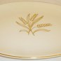 VINTAGE PORCELAIN PLATTER 22K GOLD WHEAT SHEAF BY ROYAL WILLOW