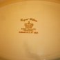VINTAGE PORCELAIN PLATTER 22K GOLD WHEAT SHEAF BY ROYAL WILLOW