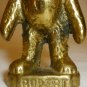 VINTAGE MINIATURE RUPERT BEAR FIGURINE LACQUERED SOLID CAST BRASS IRISH MADE