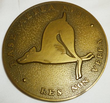COMMEMORATIVE BASE AEREA #3 PORTUGUESA MEDAGLIS REX NON VERBA AIR FORCE MEDAL