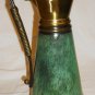 BEAUTIFUL VINTAGE DAYAGI ISRAEL VERDIGRIS BRASS PITCHER GREEN PATINA