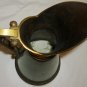 BEAUTIFUL VINTAGE DAYAGI ISRAEL VERDIGRIS BRASS PITCHER GREEN PATINA