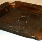 VINTAGE BRONZE ASHTRAY CROWN COAT OF ARMS