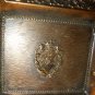 VINTAGE BRONZE ASHTRAY CROWN COAT OF ARMS