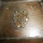 VINTAGE BRONZE ASHTRAY CROWN COAT OF ARMS