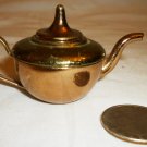 VINTAGE SOLID BRASS DOLLHOUSE MINIATURE TEAPOT MADE IN ENGLAND