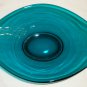 VINTAGE VIKING ULTRA-MARINE AQUA/BLUE BOAT CANDY DISH
