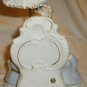 VINTAGE LACE PORCELAIN VICTORIAN DAME WOMAN W/UMBRELLA FIGURINE MUSIC BOX WALTZ
