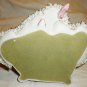 VINTAGE LACE PORCELAIN VICTORIAN DAME WOMAN W/UMBRELLA FIGURINE MUSIC BOX WALTZ