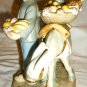 VINTAGE CHARMING PORCELAIN BOY WITH A DONKEY SELLING FRUITS FIGURINE