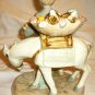 VINTAGE CHARMING PORCELAIN BOY WITH A DONKEY SELLING FRUITS FIGURINE