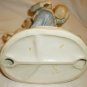 VINTAGE CHARMING PORCELAIN BOY WITH A DONKEY SELLING FRUITS FIGURINE