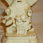 VINTAGE LEFTON WHITE PORCELAIN GUARDIAN ANGEL FIGURINE MUSIC BOX AMAZING GRACE