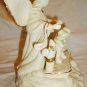 VINTAGE LEFTON WHITE PORCELAIN GUARDIAN ANGEL FIGURINE MUSIC BOX AMAZING GRACE