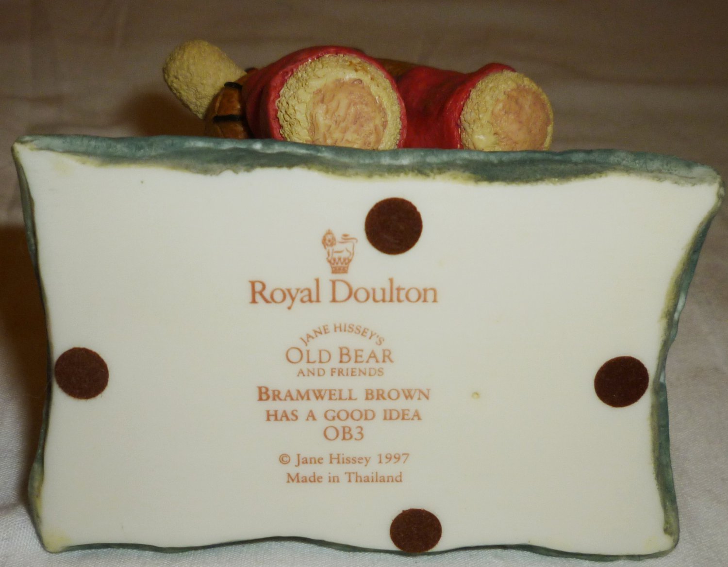 ROYAL DOULTON OLD BEAR & FRIENDS JANE HISSEY'S BRAMWELL BROWN FIGURINE