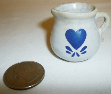 VINTAGE MINIATURE STONEWARE DOLLHOUSE PITCHER