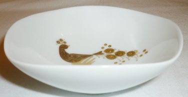 ROSENTHAL STUDIO LINE GERMAN PORCELAIN SAUCE PIN SMALL DISH GOLD BIRD-IN-HAND