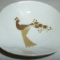 ROSENTHAL STUDIO LINE GERMAN PORCELAIN SAUCE PIN SMALL DISH GOLD BIRD-IN-HAND