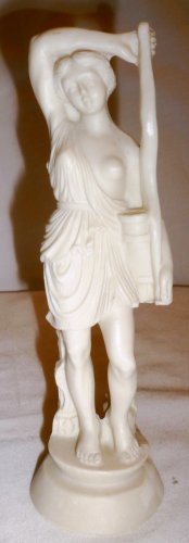 BEAUTIFUL ALABASTER GREEK GODDESS HEBE FIGURINE ITALY