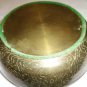 VINTAGE BRONZE EMBOSSED ASHTRAY HEAVY
