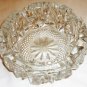 VINTAGE LEAD CUT CRYSTAL CLEAR GLASS TABLE TOP CIGARETTE CIGAR ASHTRAY