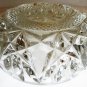 VINTAGE LEAD CUT CRYSTAL CLEAR GLASS TABLE TOP CIGARETTE CIGAR ASHTRAY