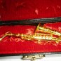 CHARMING ORNAMENT FIGURINE BRASS SAXOPHONE NMB