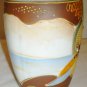 VINTAGE JAPAN KUTANI PORCELAIN VASE GODDESS KWANNON HINDU WOMAN SET OF 2 A