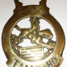 VINTAGE HORSE BRASS TALLY-HO JUMPING HORSE