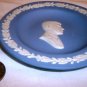 VINTAGE WEDGWOOD BLUE JASPERWARE MINIATURE COMMEMORATIVE PLATE JFK KENNEDY