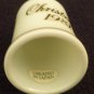 CHARMING CHRISTMAS AVON 1981 & 1982 PORCELAIN THIMBLE CHRISTMAS TREE SET OF 2
