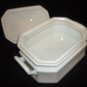 SAVOIR VIVRE MAISON BLANCHE SERVING LIDDED WHITE PORCELAIN CASSEROLE Y0008